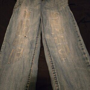 Apple Bottoms Distressed Denim Boyfriend Jeans